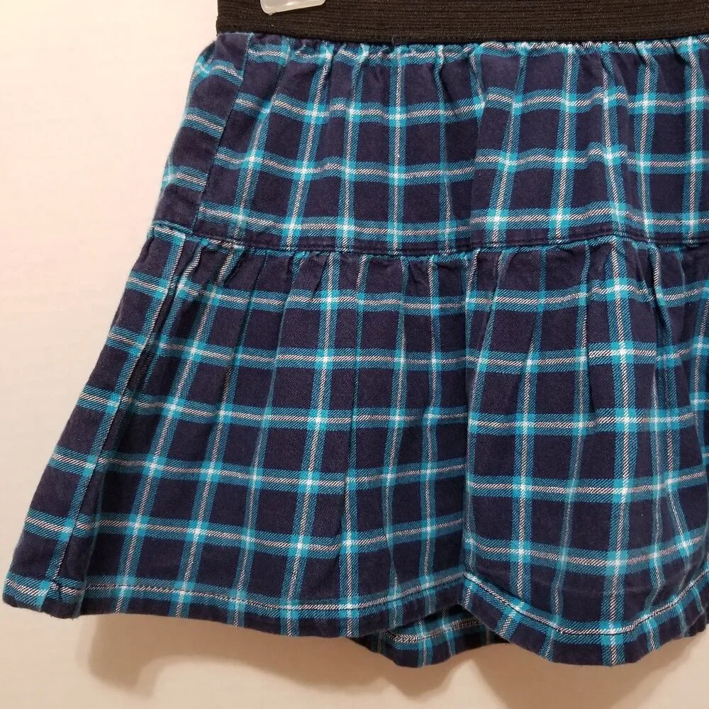 Justice skort 10 plaid metallic schoolgirl mini academia cotton checks